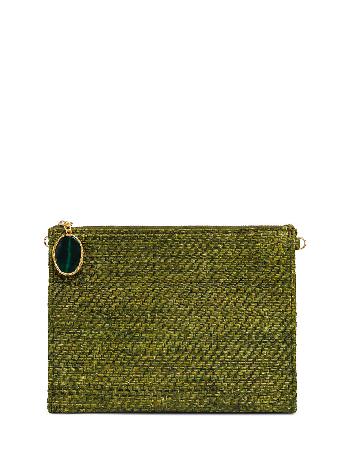 Bago Myra Olive Green Akik Taşlı Kadın El Çantası