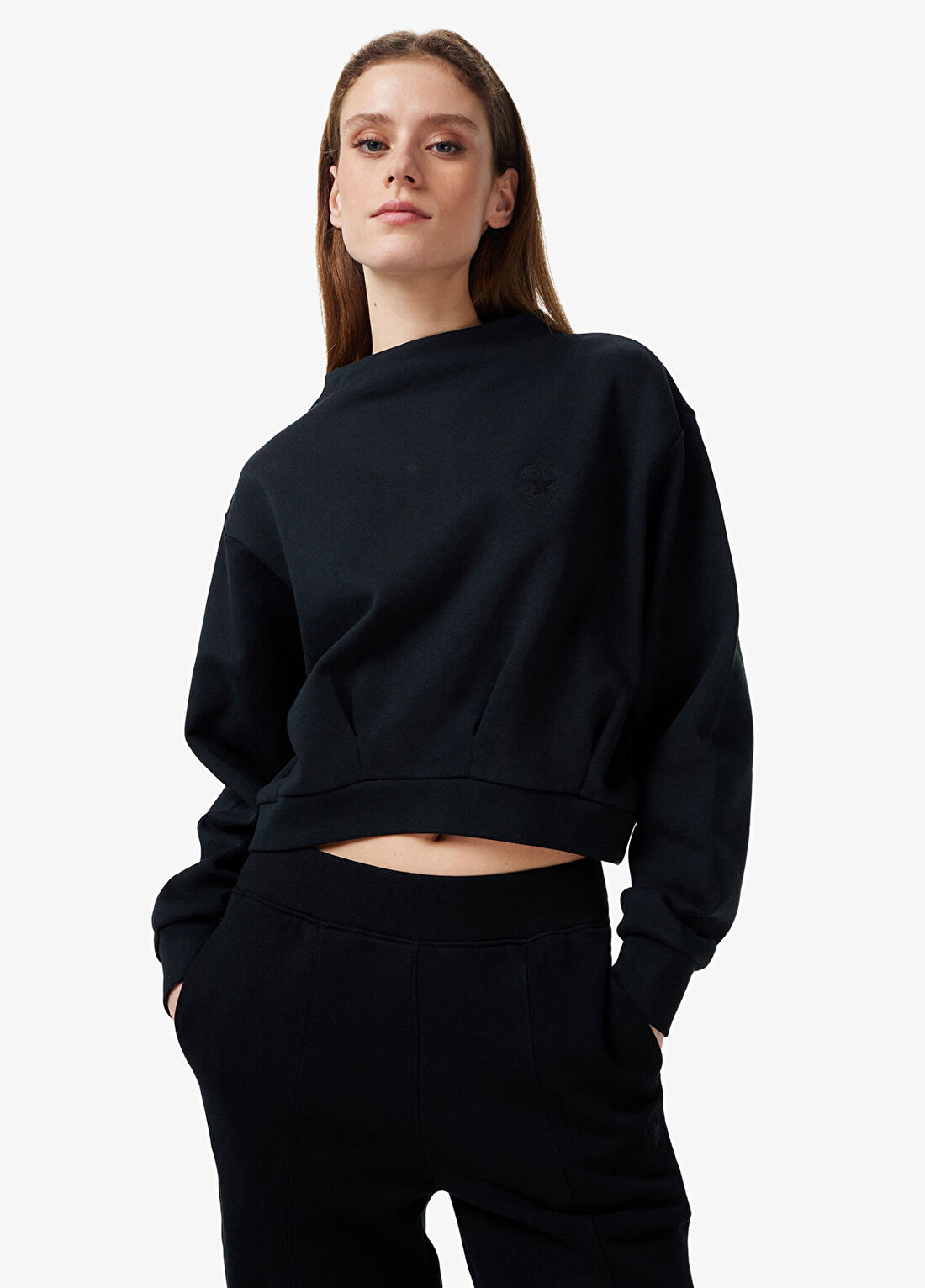Converse Siyah Oversize Kadın Sweatshirt