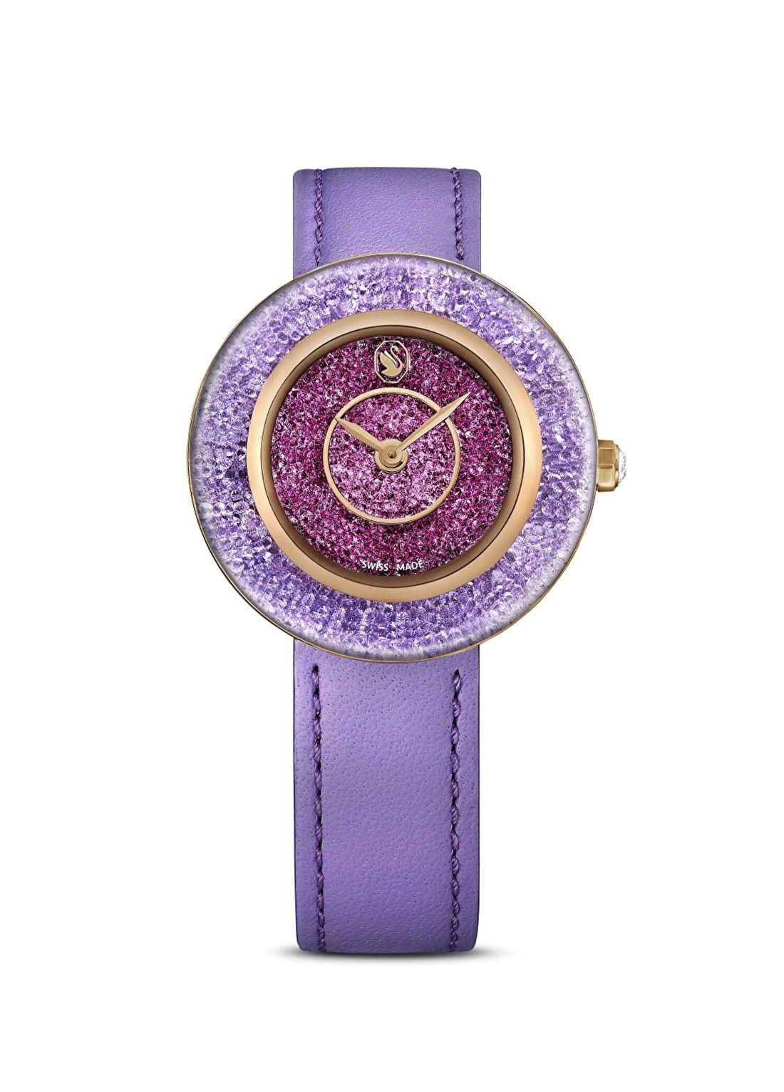 Swarovski Crystallıne Lustre Ls Vıol Pınk Pro Mor Kadın Kol Saati