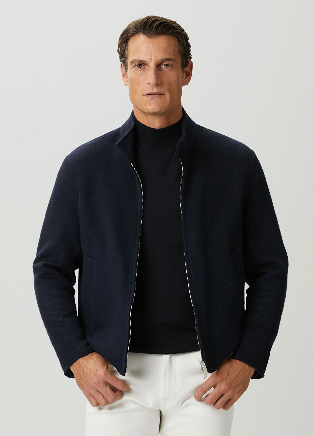 Lardini Lacivert Yün Mont