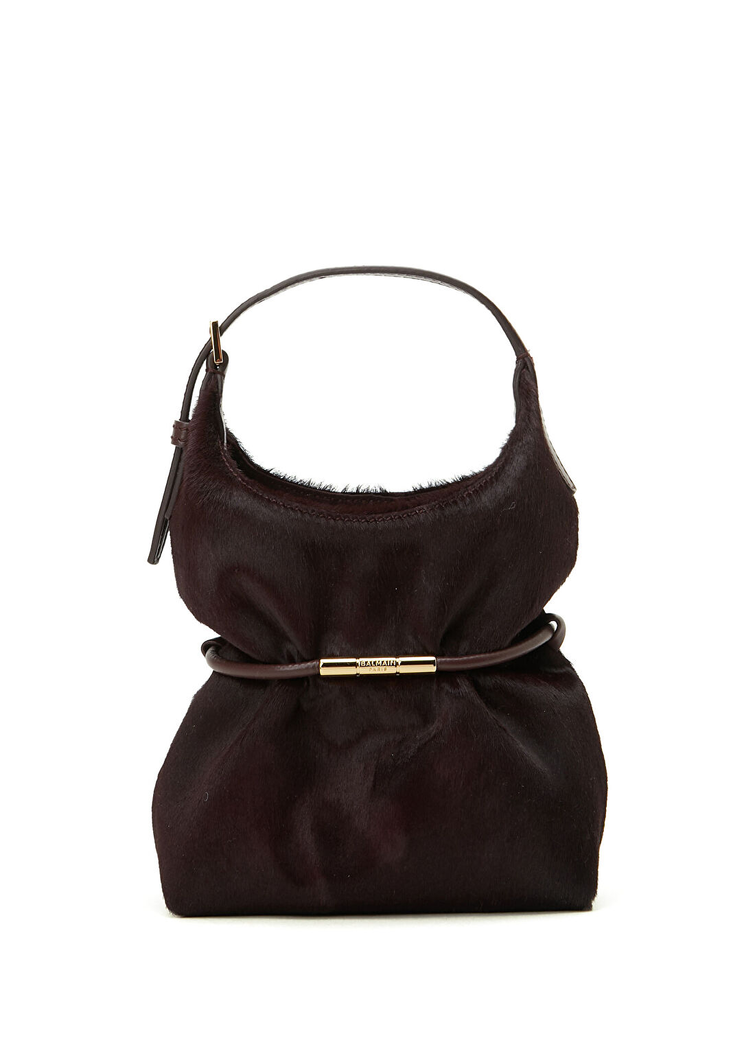 Balmain Sphynx Bordo Kadın Süet Çanta