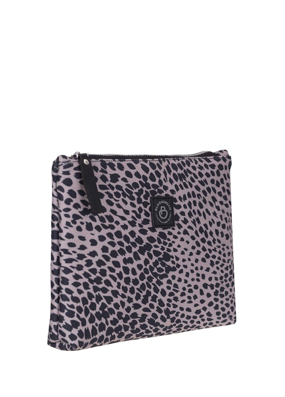 Bloominbag Leopard Cita Noir Kadın El Portföyü görsel 4
