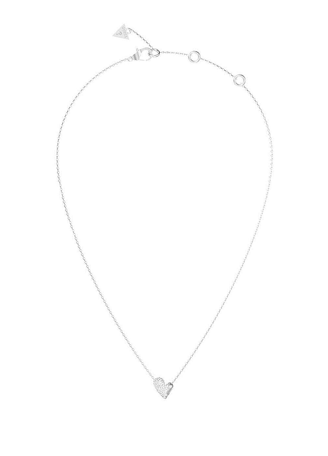 Guess JGUJUBN06370JWRHTU Kalpli Metalik Gri Çelik Kadın Kolye