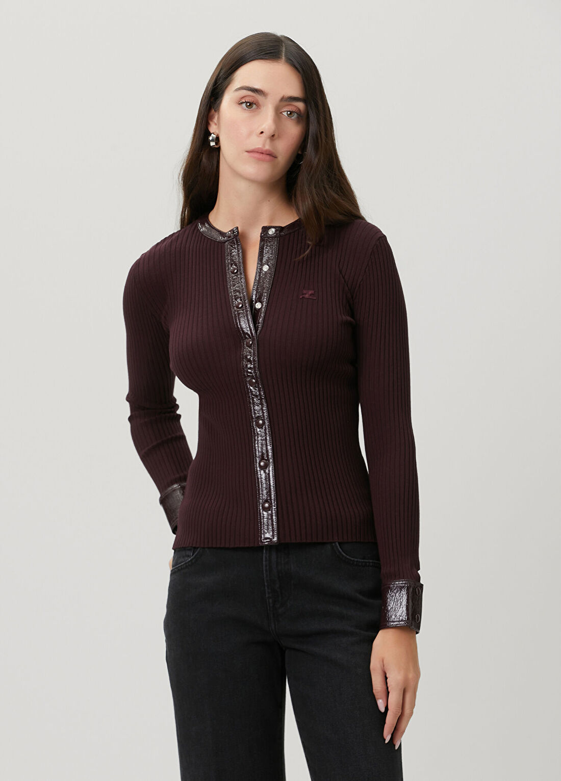 Courreges Bordo Ribli Hırka