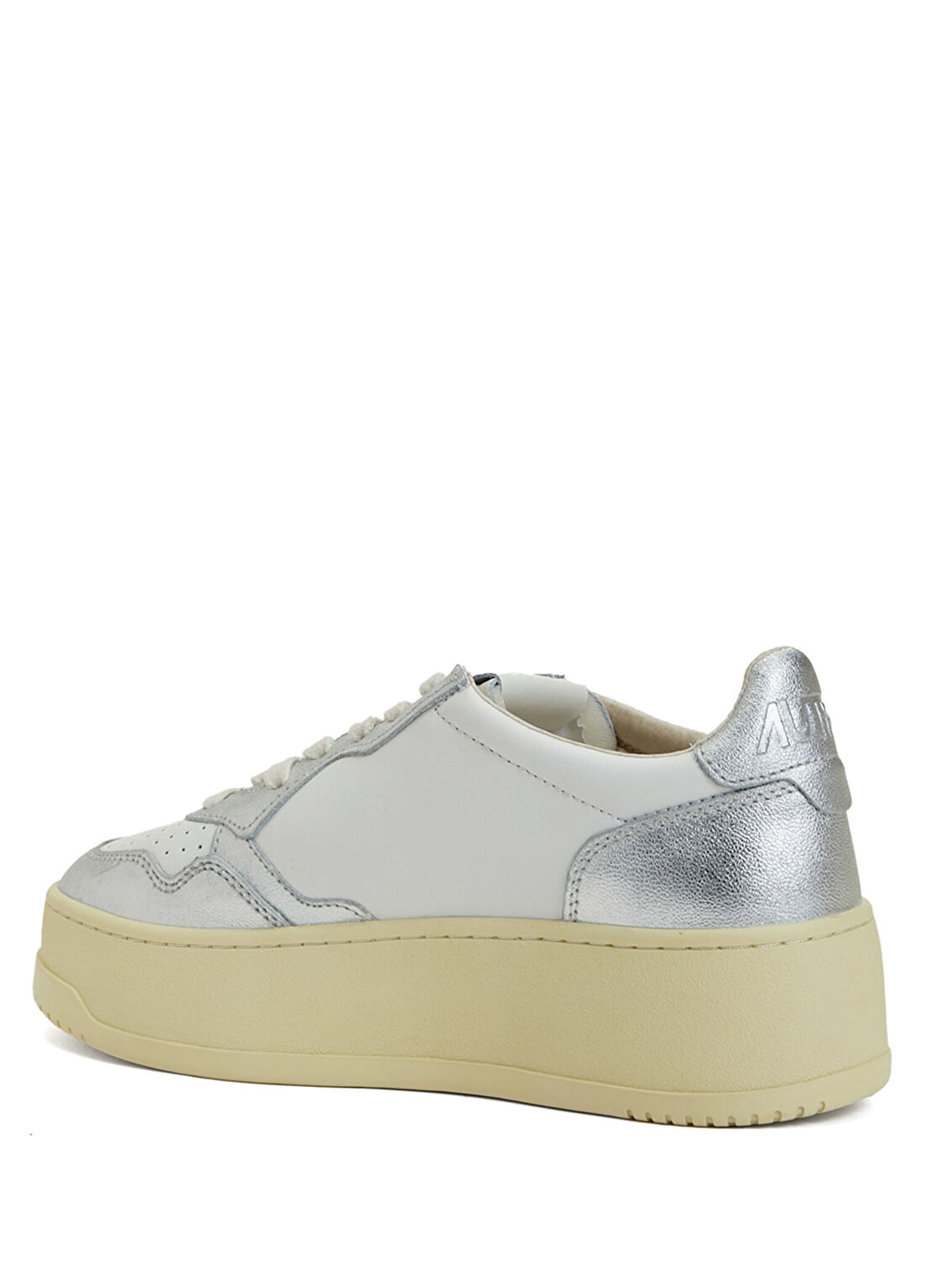 Autry Medalist Platform Beyaz Silver Kadın Deri Sneaker görsel 3