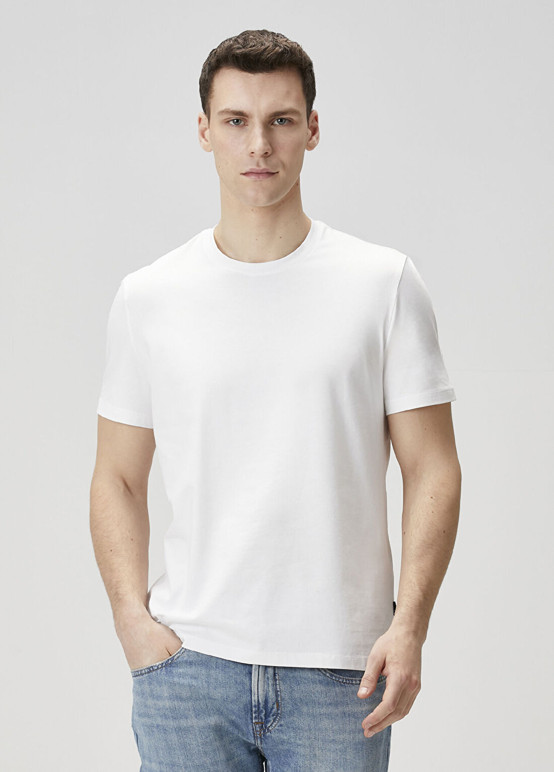 7 For All Mankind Beyaz Basic T-shirt