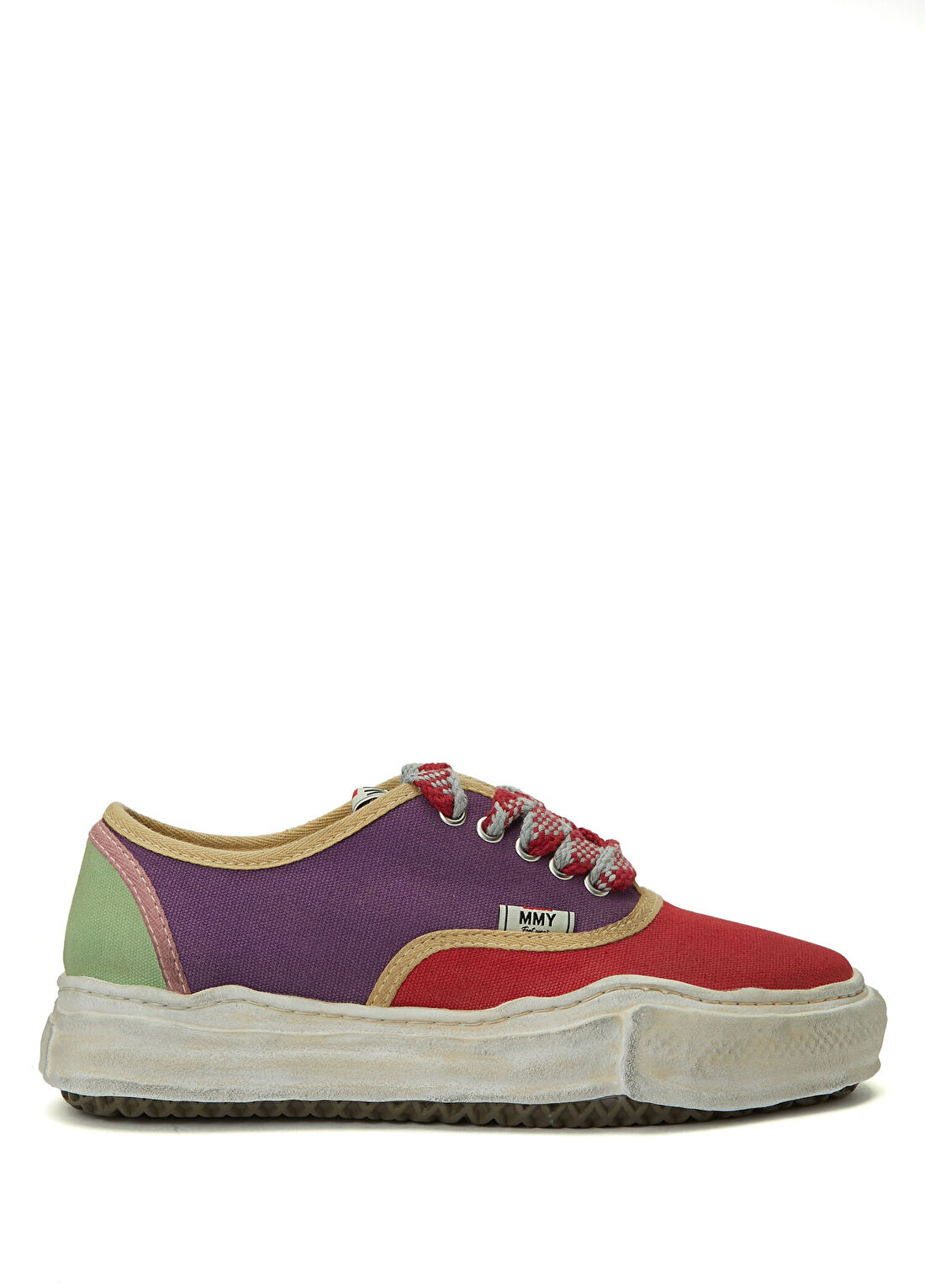Maison Mihara Yasuhiro Baker Çok Renkli Kadın Kanvas Sneaker