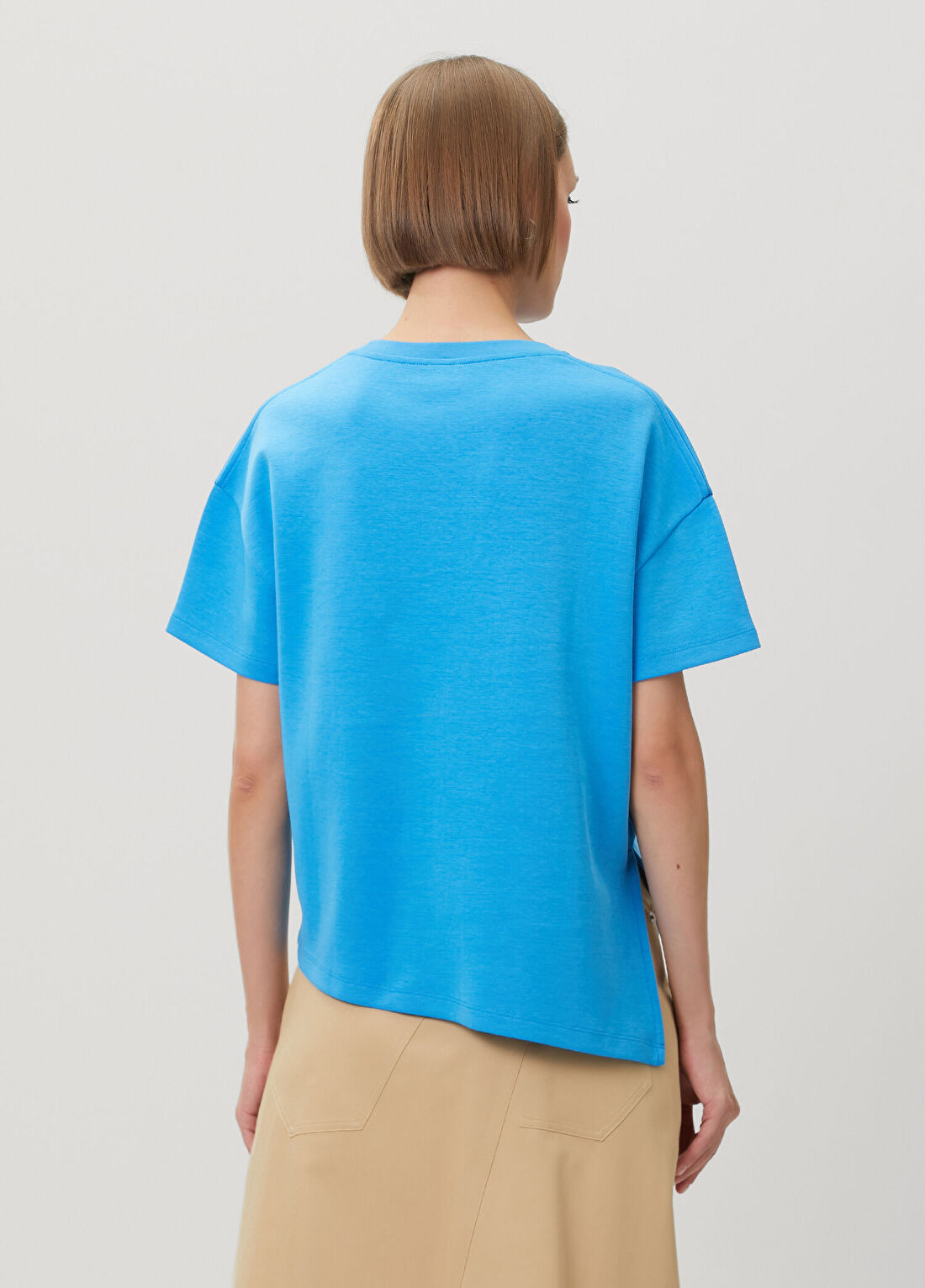 Loewe Mavi Asimetrik T-shirt görsel 4
