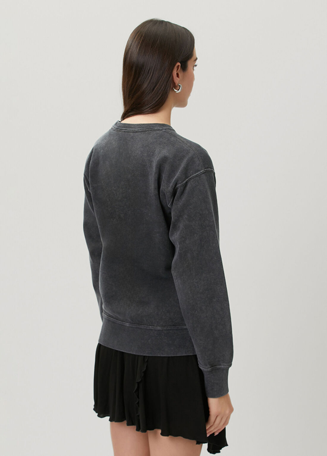 Marant Etoile Rise Antrasit Logolu Sweatshirt görsel 4