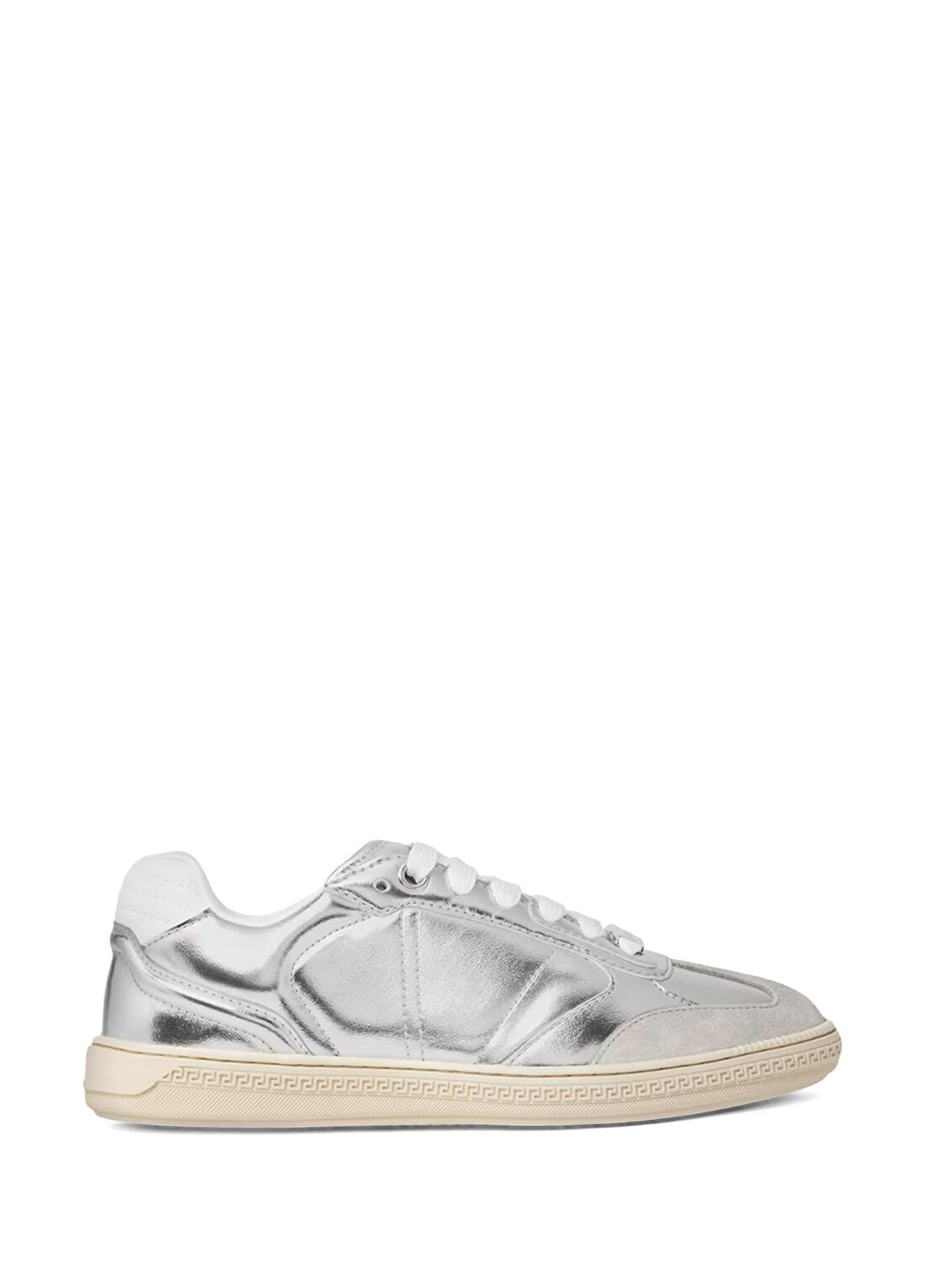 Versace Panelled Silver Kadın Deri Sneaker