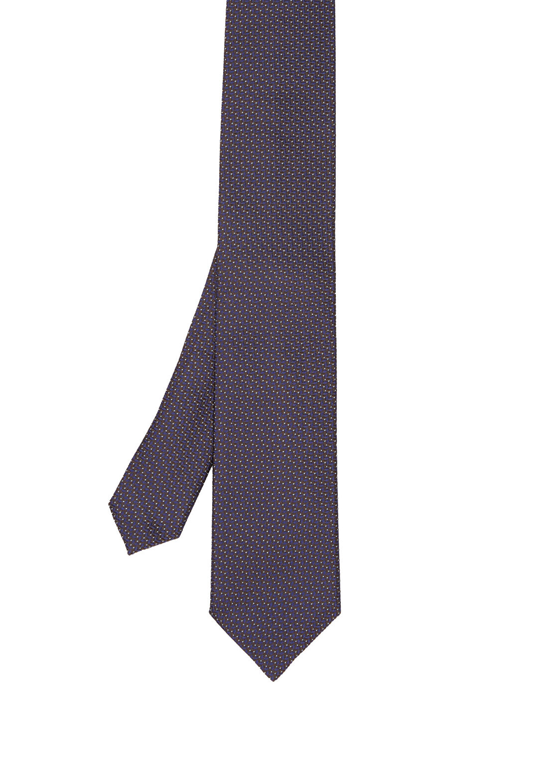Corneliani Lacivert Desenli İpek Kravat
