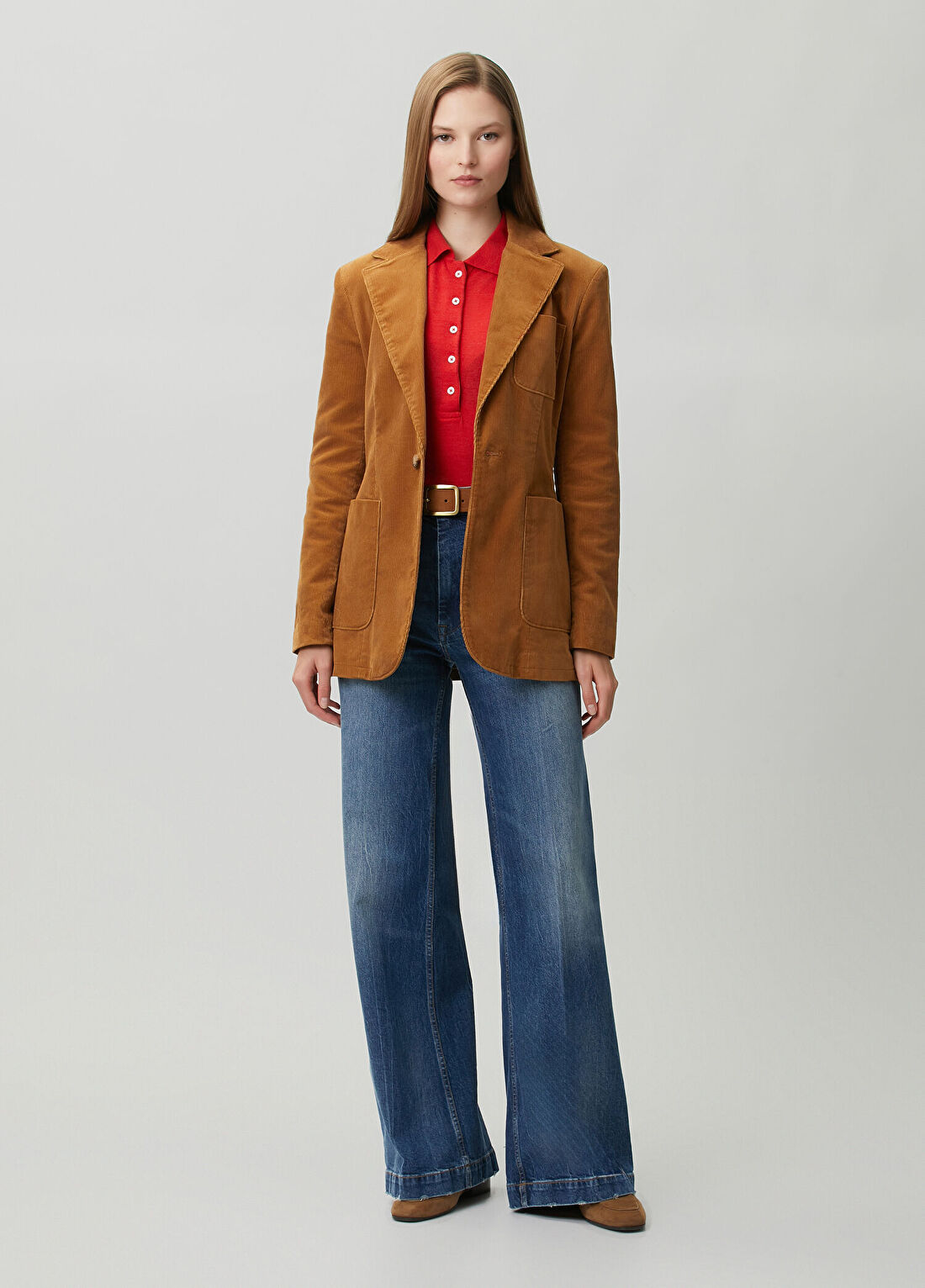 Polo Ralph Lauren Taba Kadife Blazer görsel 2
