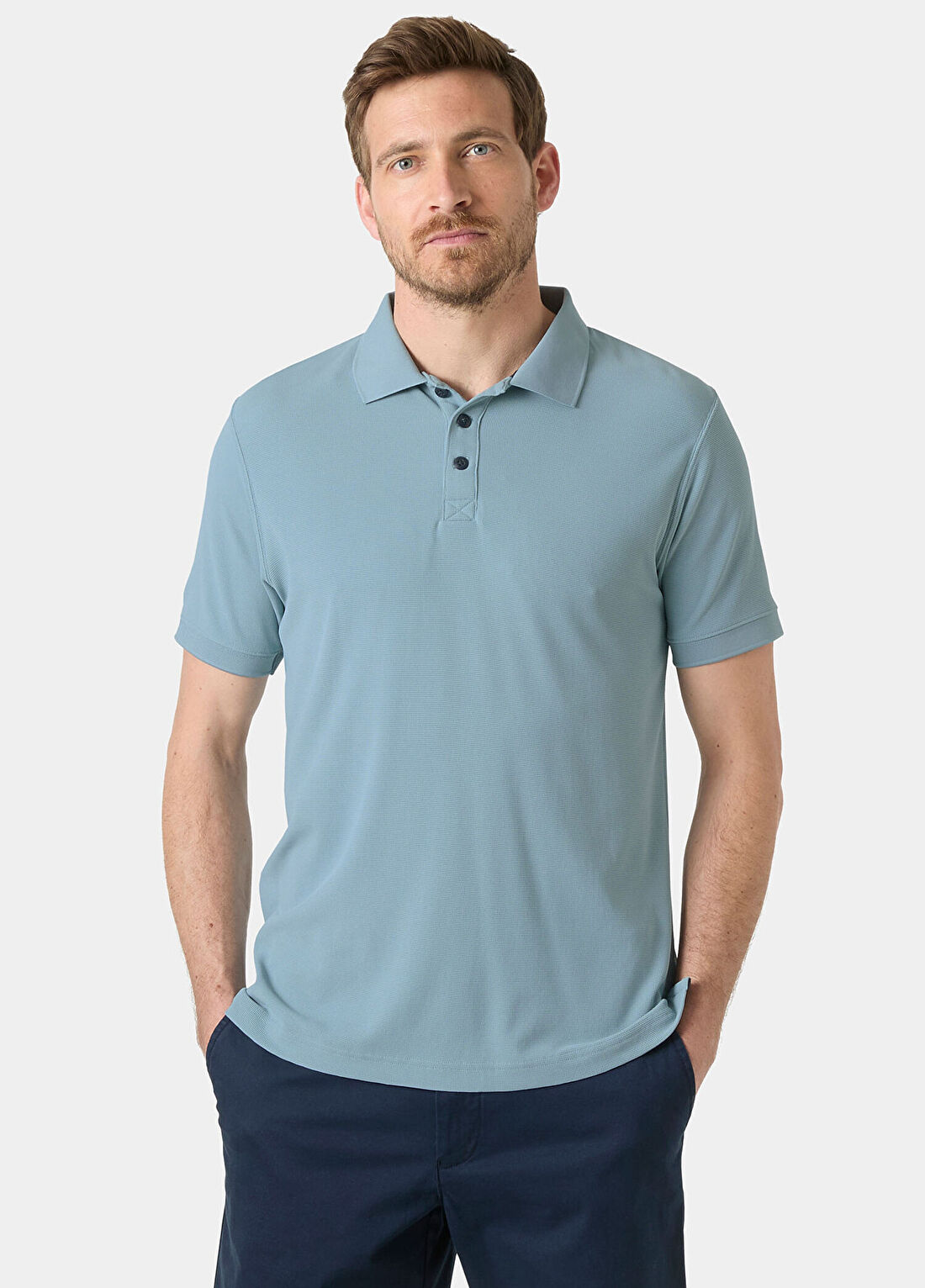 Helly Hansen Crewline Windy Blue Polo Yaka Kısa Kollu Erkek T-shirt