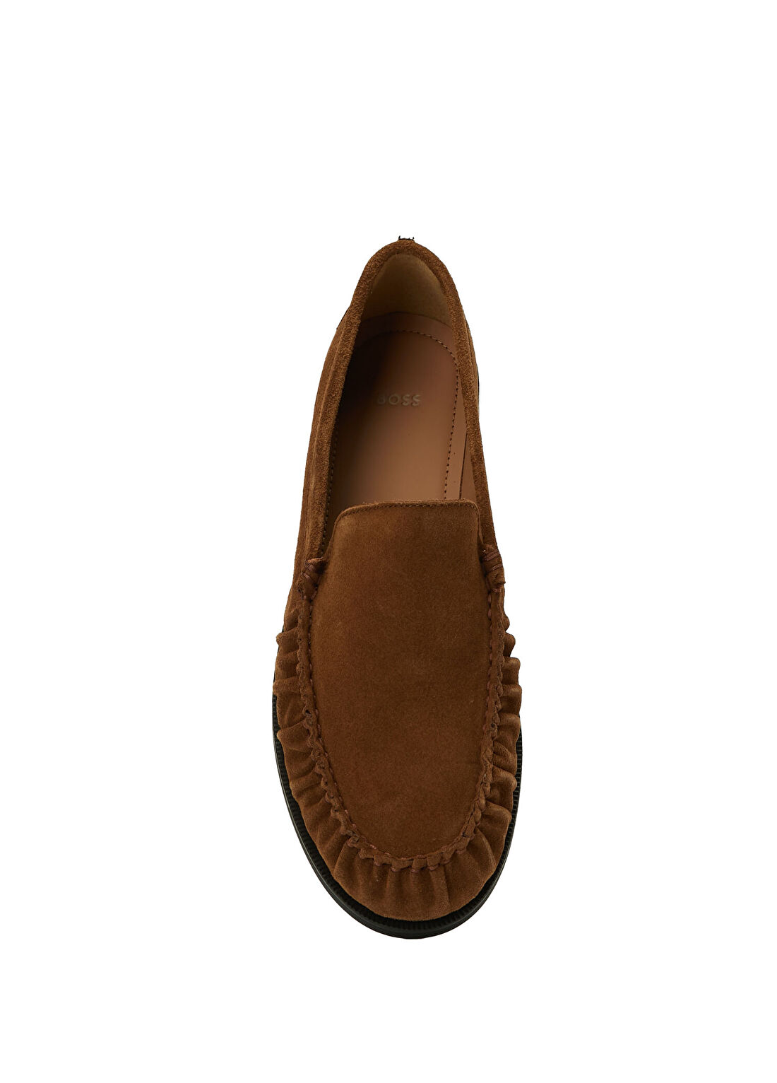 Boss Lycia Taba Kadın Süet Loafer görsel 4