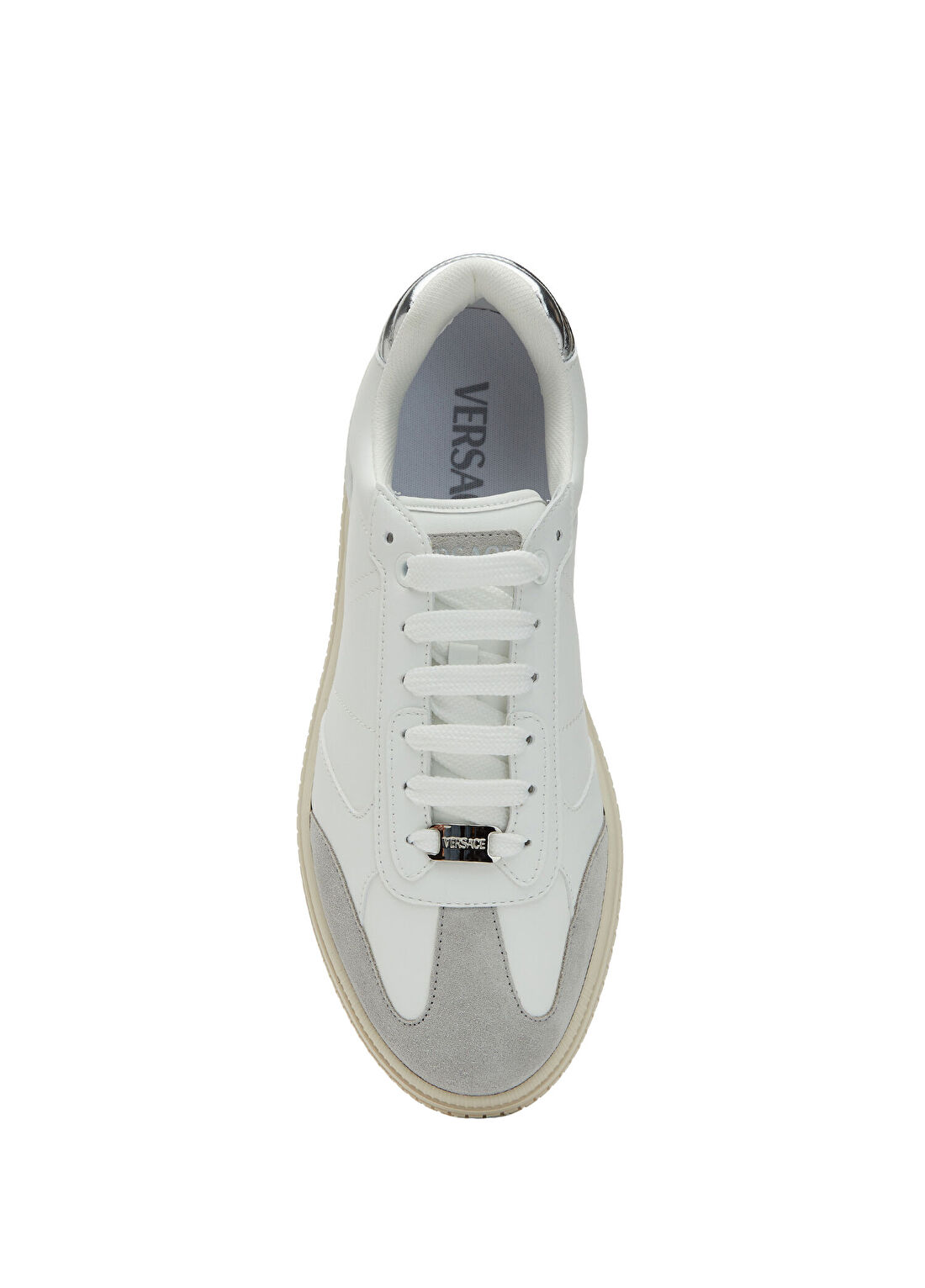 Versace Beyaz Gri Kadın Sneaker görsel 4