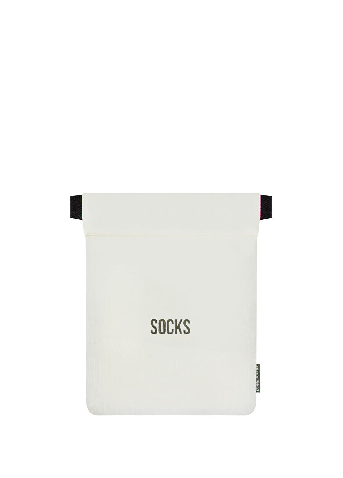 The Organized Mess Socks Ekru Kanvas Küçük Boy Büzgülü Seyahat Çantası