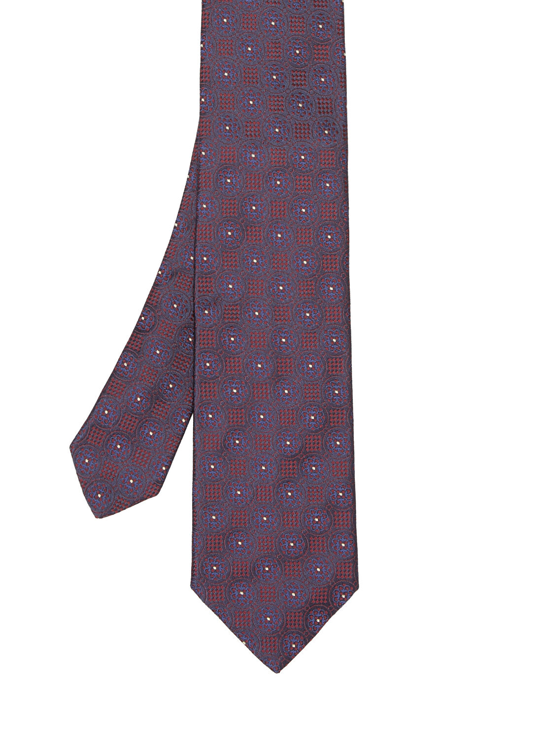 Beymen Collection Bordo Desenli İpek Kravat