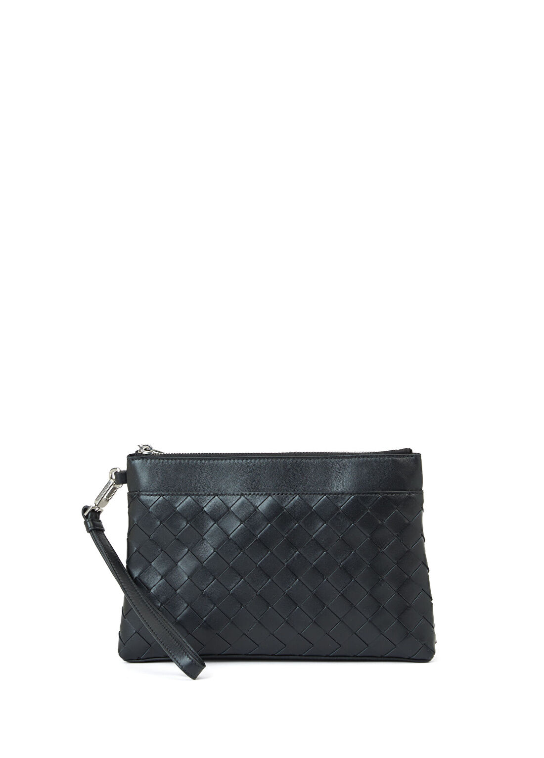 Bottega Veneta Siyah Erkek Deri El Portföyü