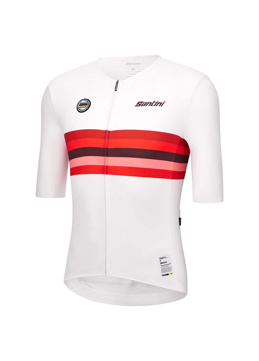 Santini UCI World Champion Japan Beyaz Kısa Kollu Unisex Bisiklet Forması görsel 2