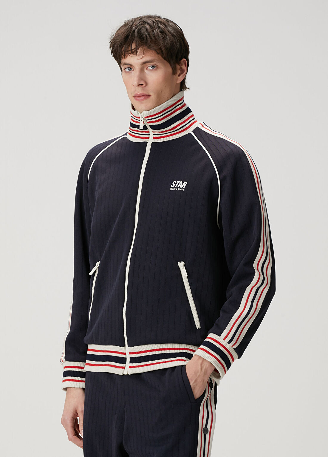 Golden Goose Star Koyu Mavi Sweatshirt görsel 3