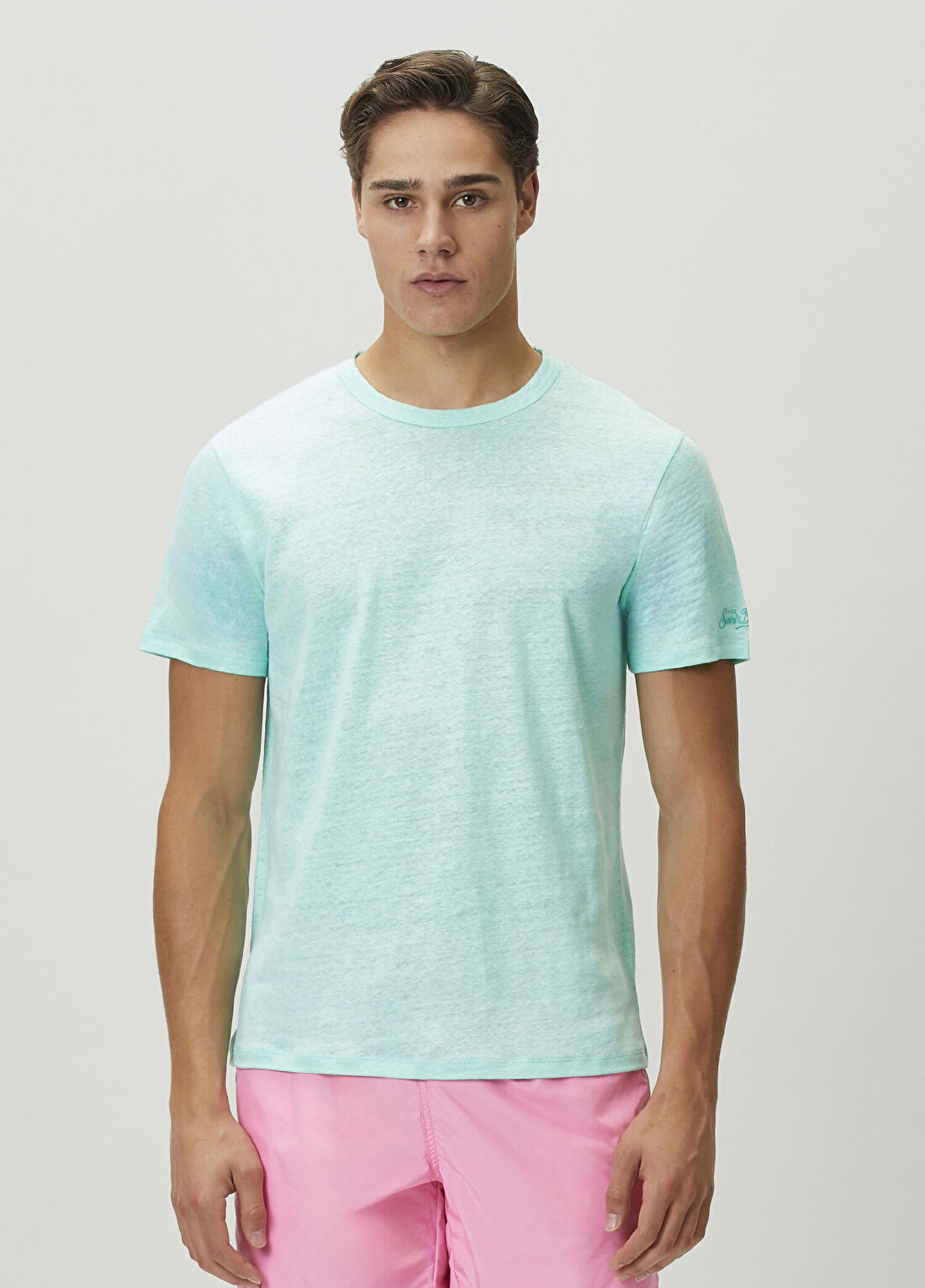 MC2 (Saint Barth) Ecstasea Yeşil Keten T-shirt