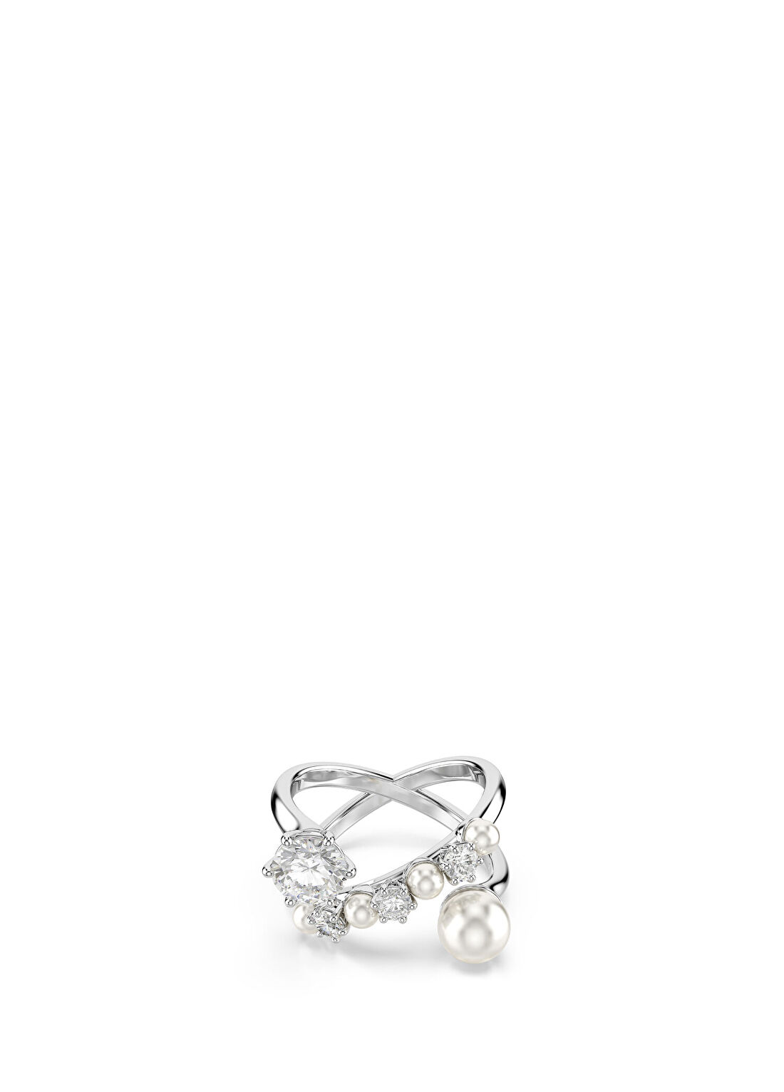 Swarovski Matrıx Rıng Pearl Open Whıte Rhs Kadın Yüzük
