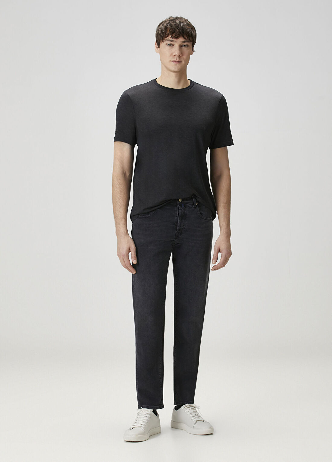 Slowear Tapered Fit Koyu Gri Jean Pantolon