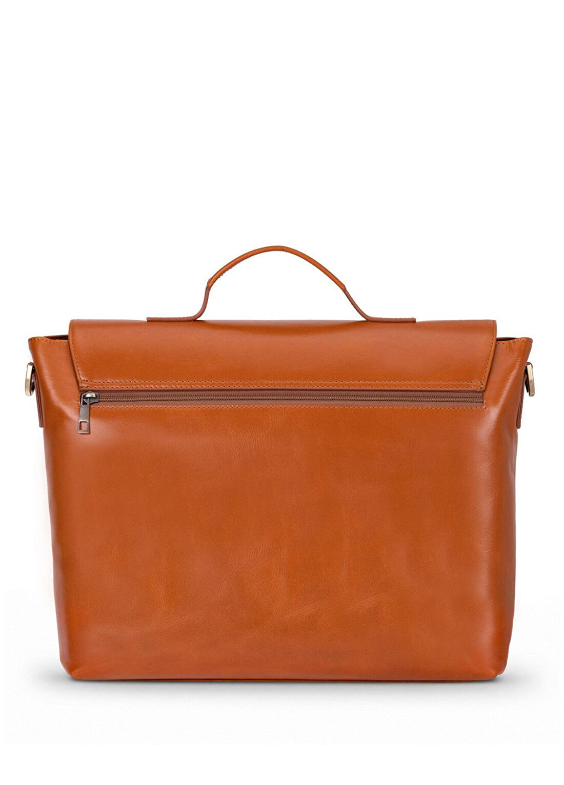 Bloominbag RivoliCognac Tan Taba Deri 13/14" Unisex Laptop ve Evrak Çantası görsel 3