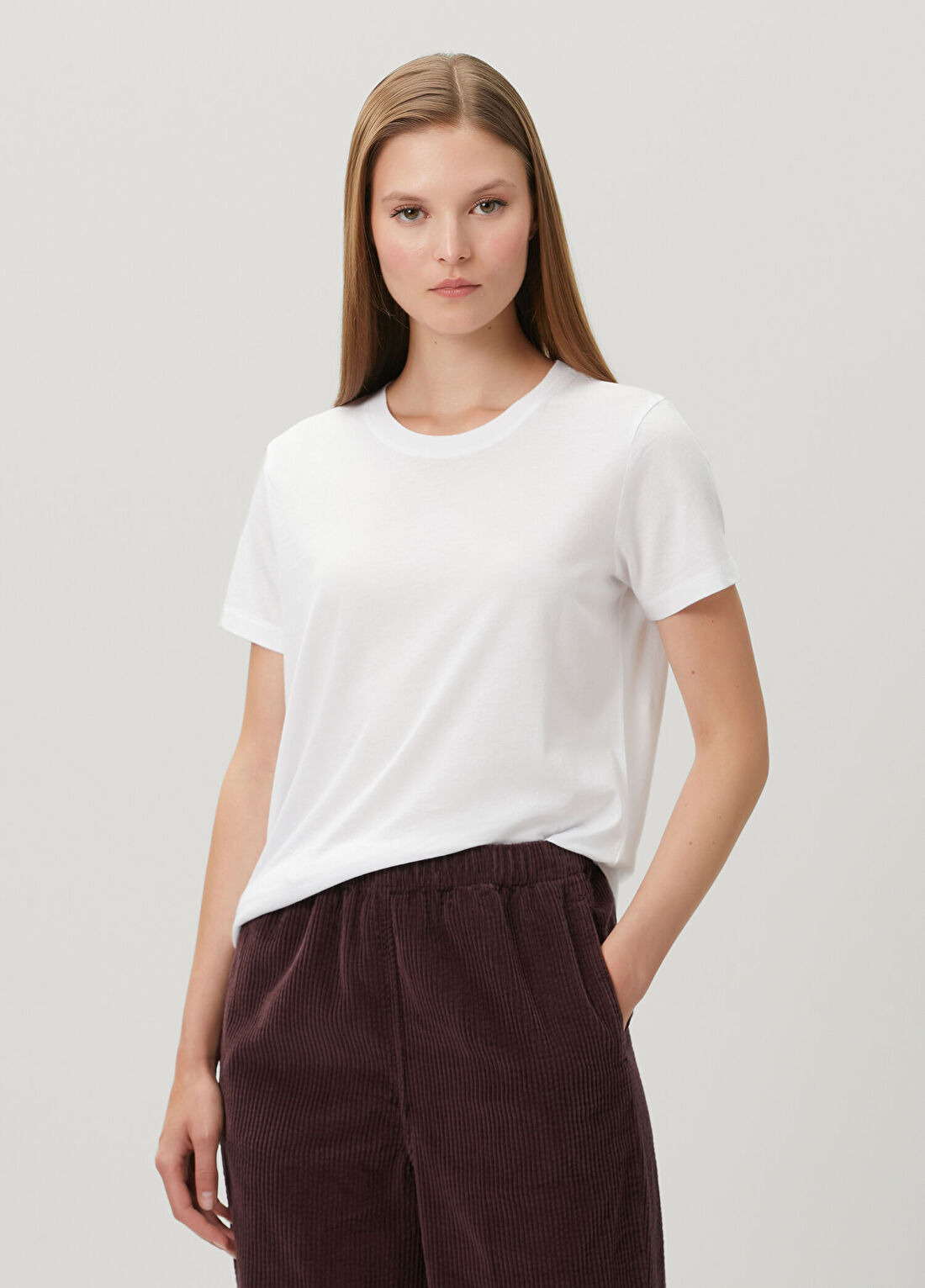 American Vintage Apoly Beyaz T-shirt