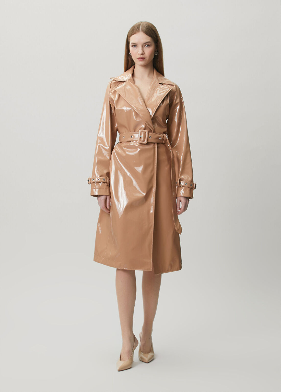 Dolce&Gabbana Nude Suni Deri Pardösü