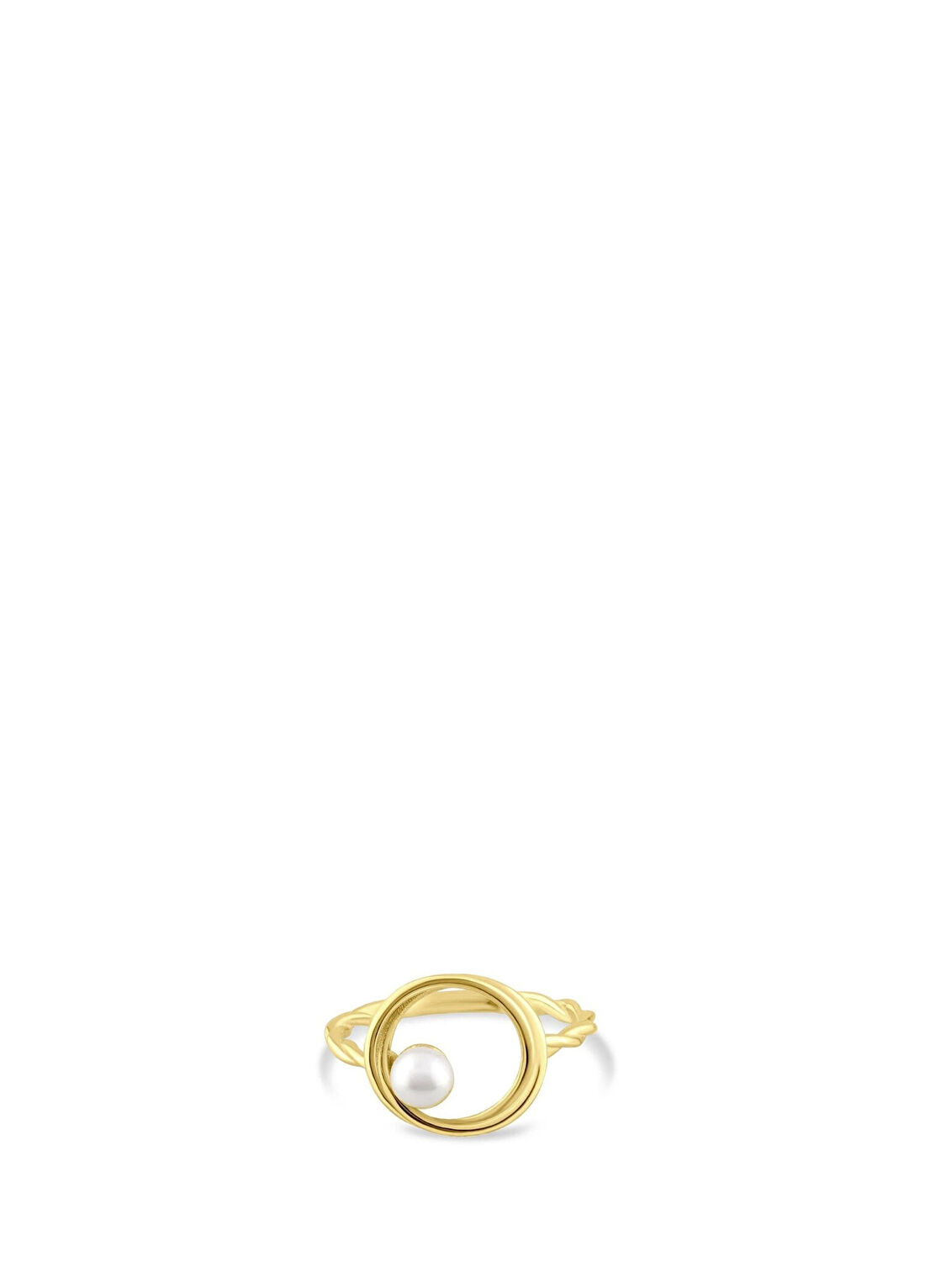 Safir Mücevher Deep Sea İnci Taşlı 14 Ayar Gold Kadın Altın Yüzük