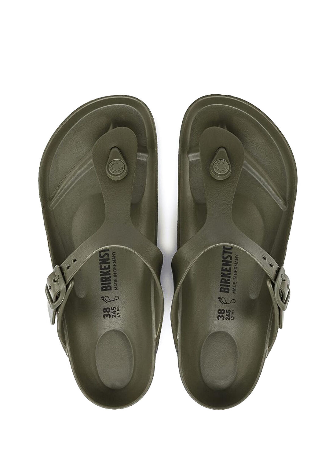 Birkenstock Gizeh Essentials Haki Erkek EVA Terlik görsel 3