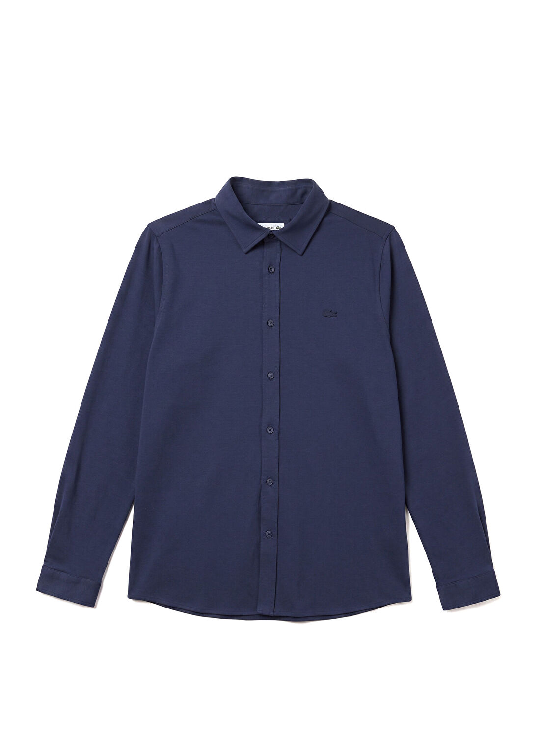 Lacoste Lacivert Pamuklu Slim Fit Uzun Kollu Erkek Gömlek