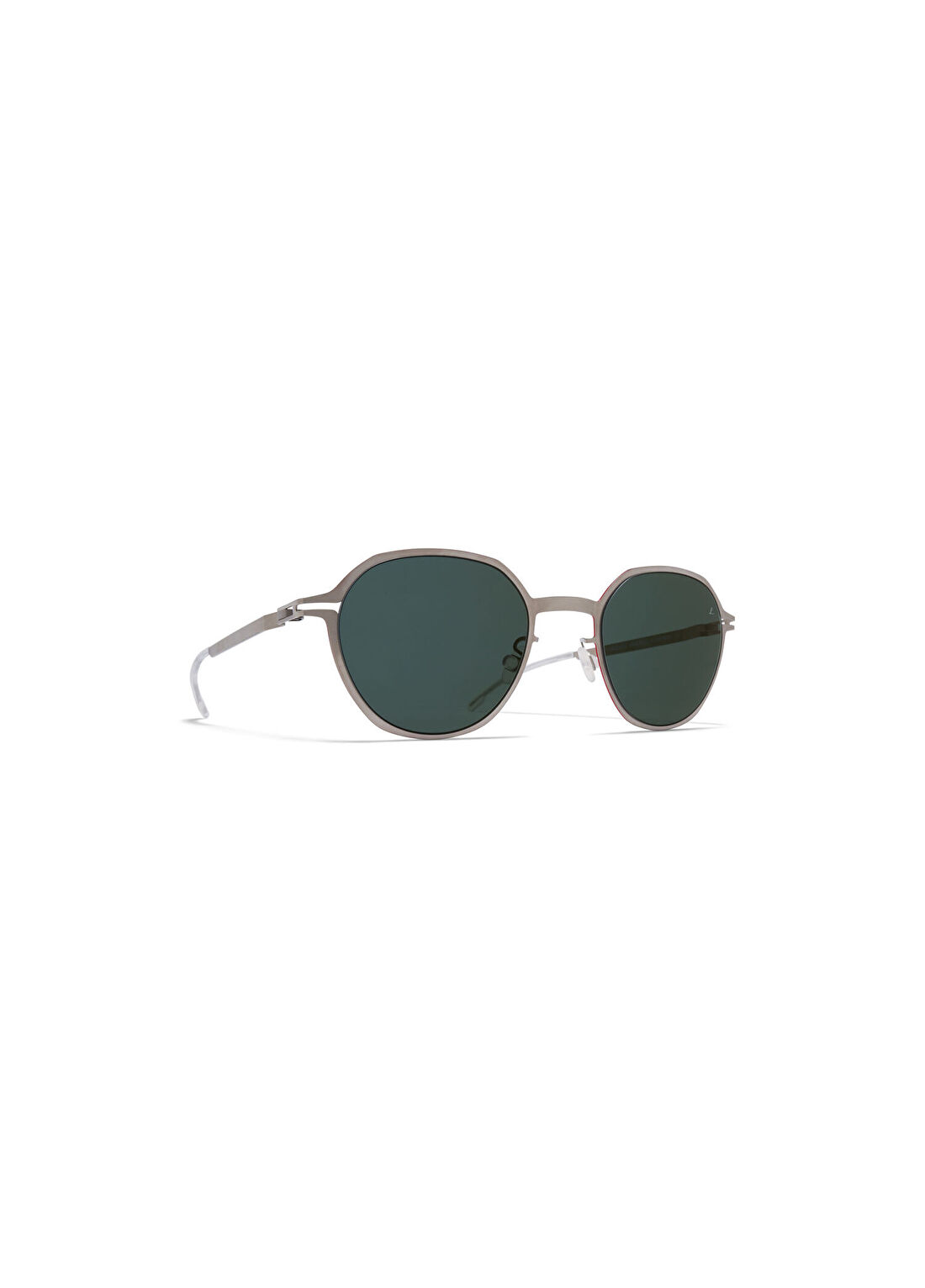 Mykita Leica ML18 Mattesilver Red Edges Metal Unisex Güneş Gözlüğü görsel 2