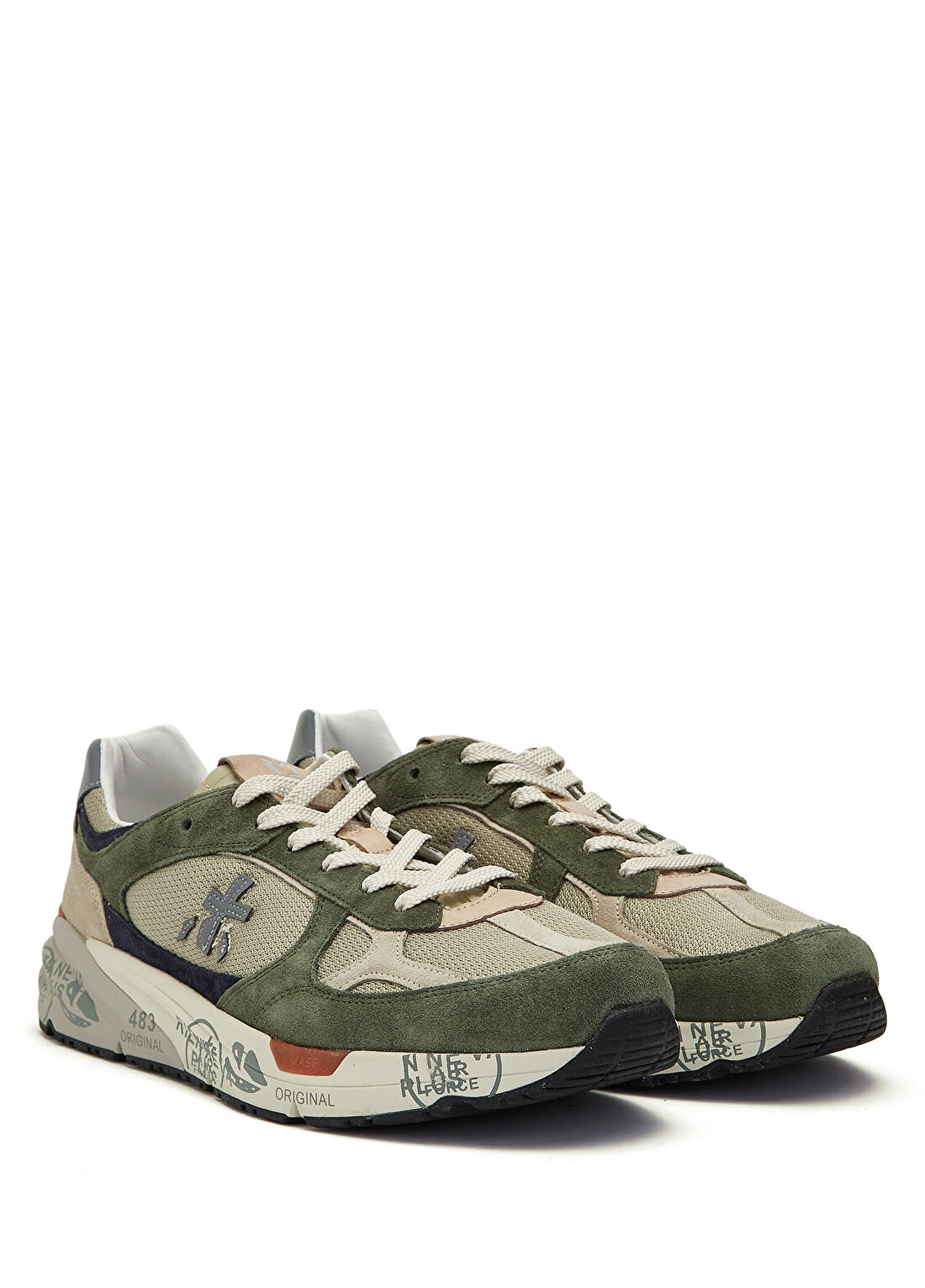 Premiata Mase Gri Yeşil Erkek Sneaker görsel 2