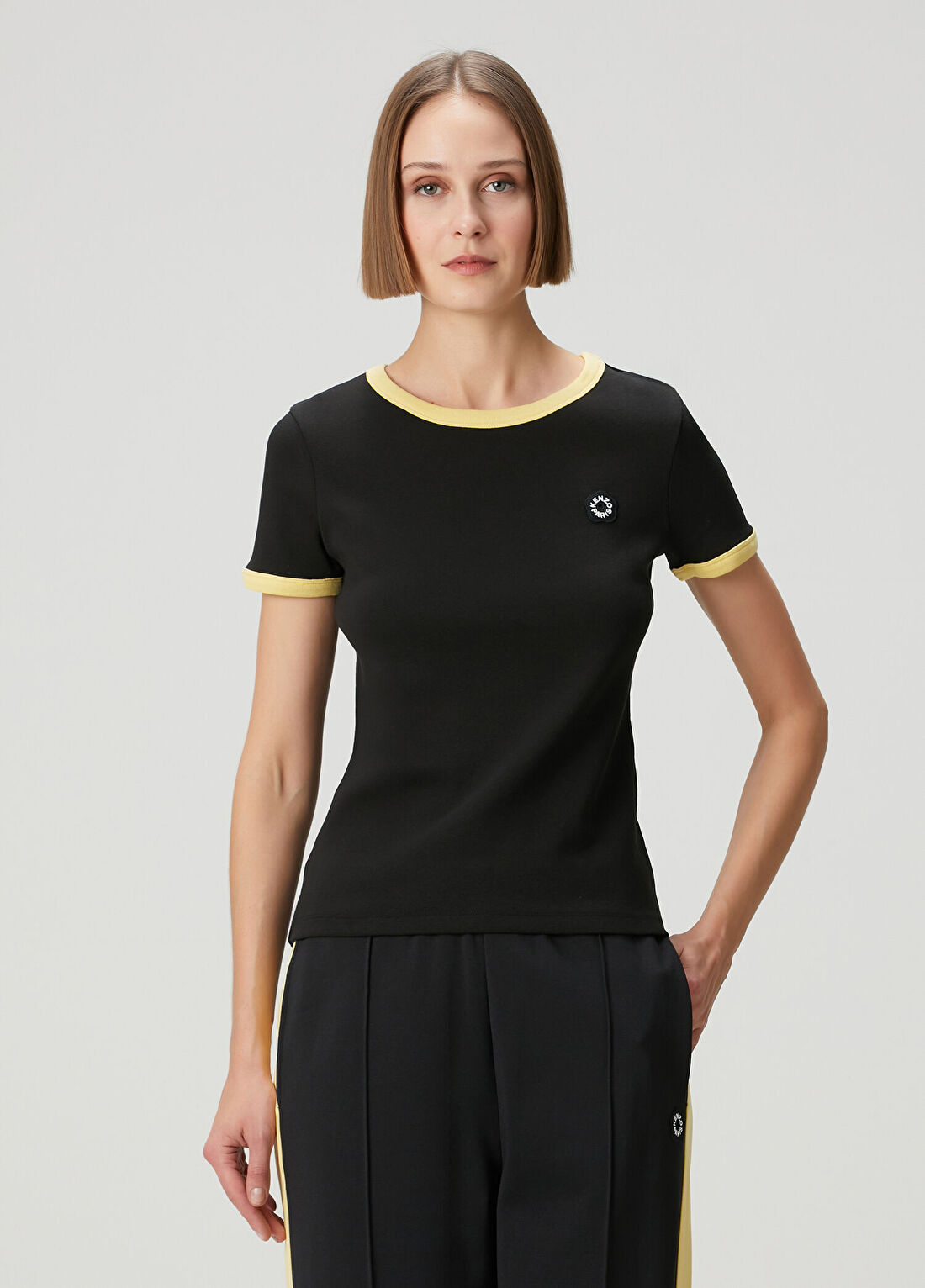 Kenzo Boke Flower 2 0 Siyah Sarı T-shirt