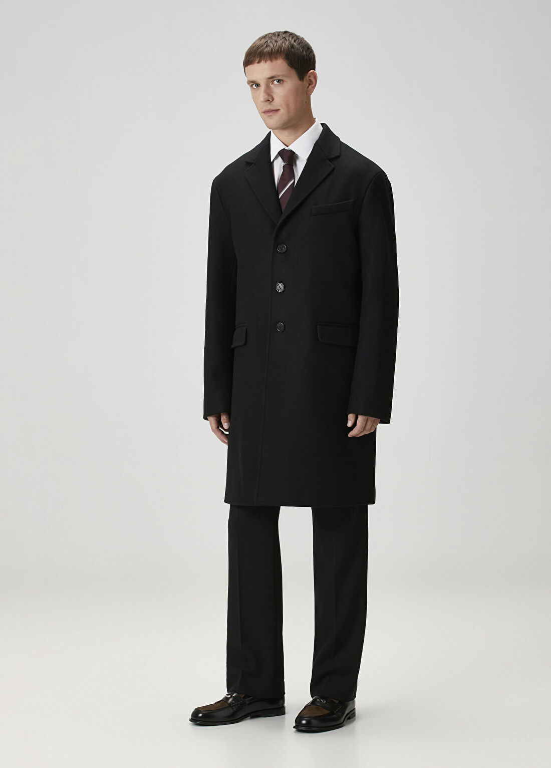 Dsquared2 Siyah Yün Palto