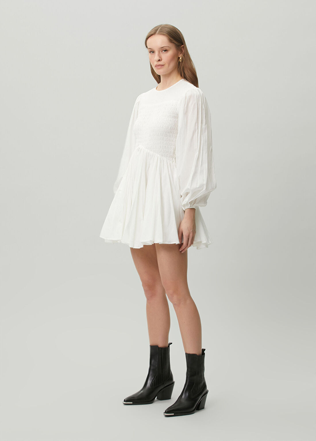 AllSaints Beyaz Mini Elbise