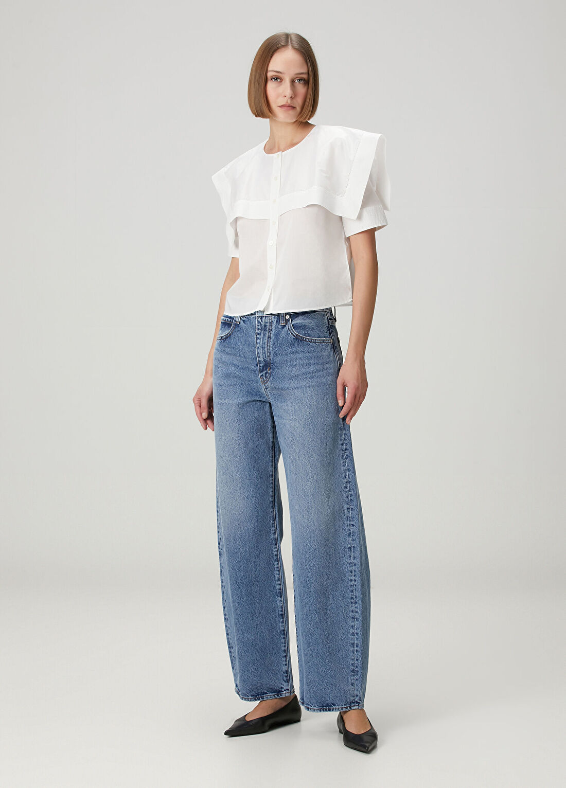 Frame Denim The Bow Mavi Jean Pantolon