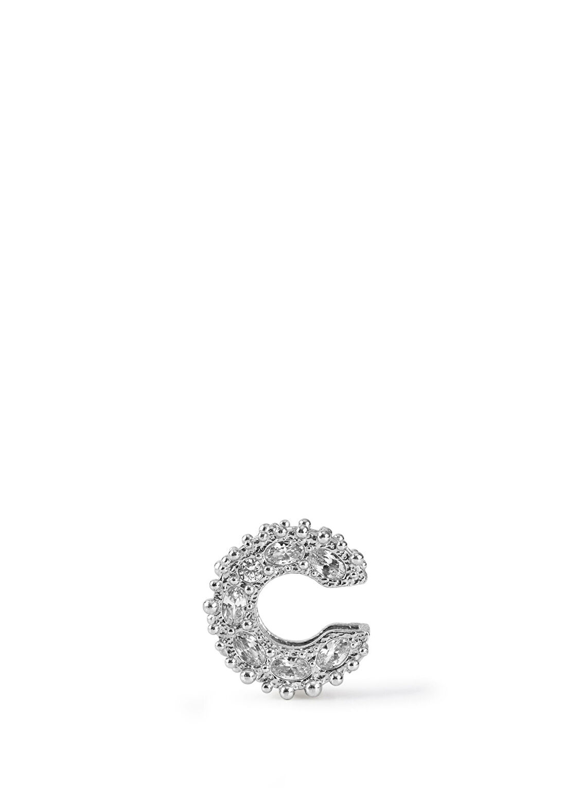Mea Culpa Royal Ear Cuff Petite Rodyum Kaplama Kadın Kıkırdak Küpe görsel 4