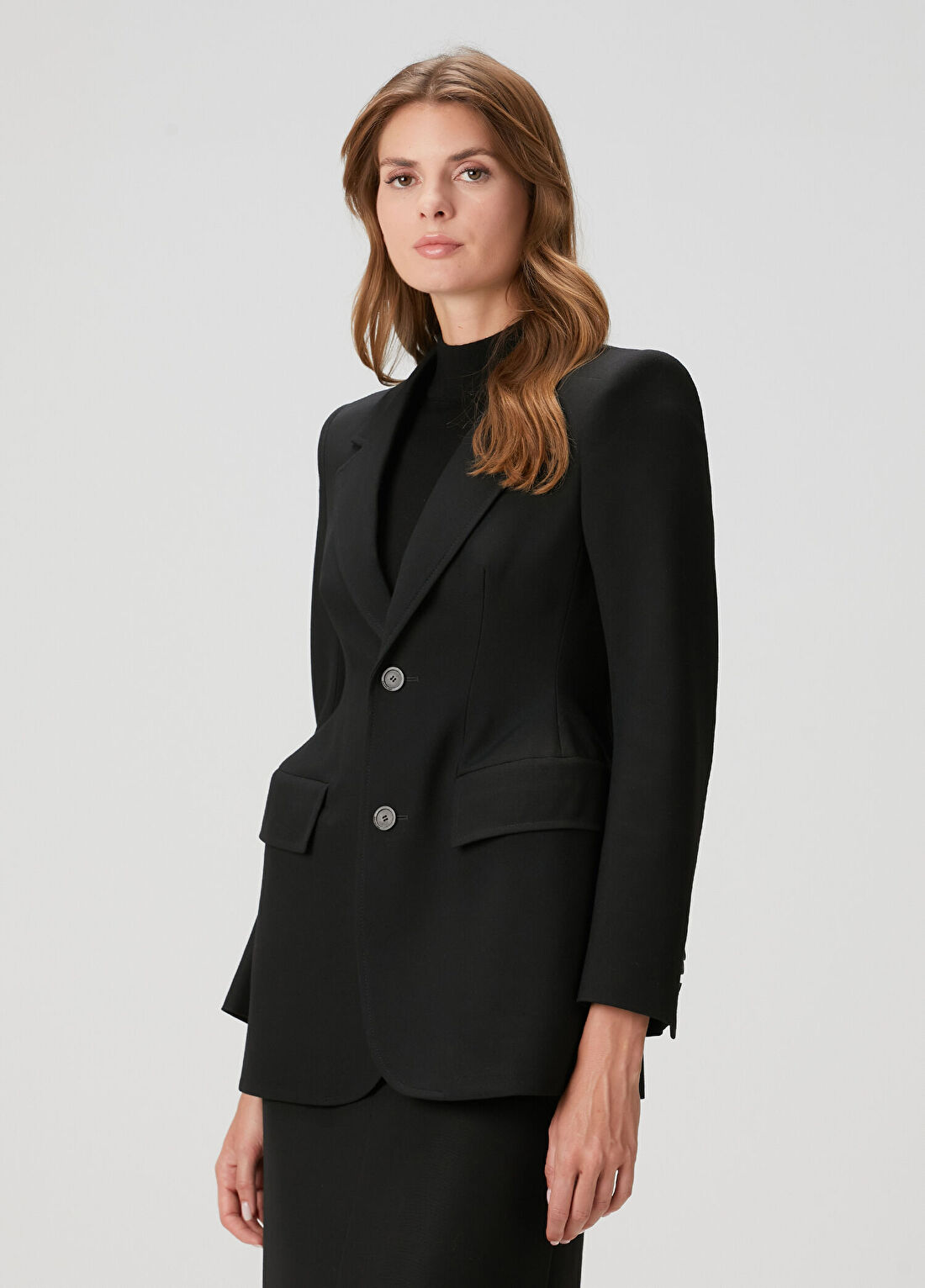 Balenciaga Siyah Yün Ceket