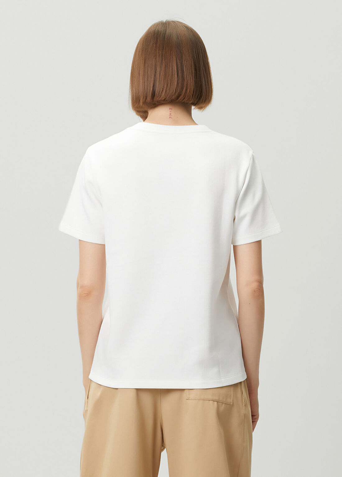 Loewe Regular Fit Beyaz Logolu T-shirt görsel 4