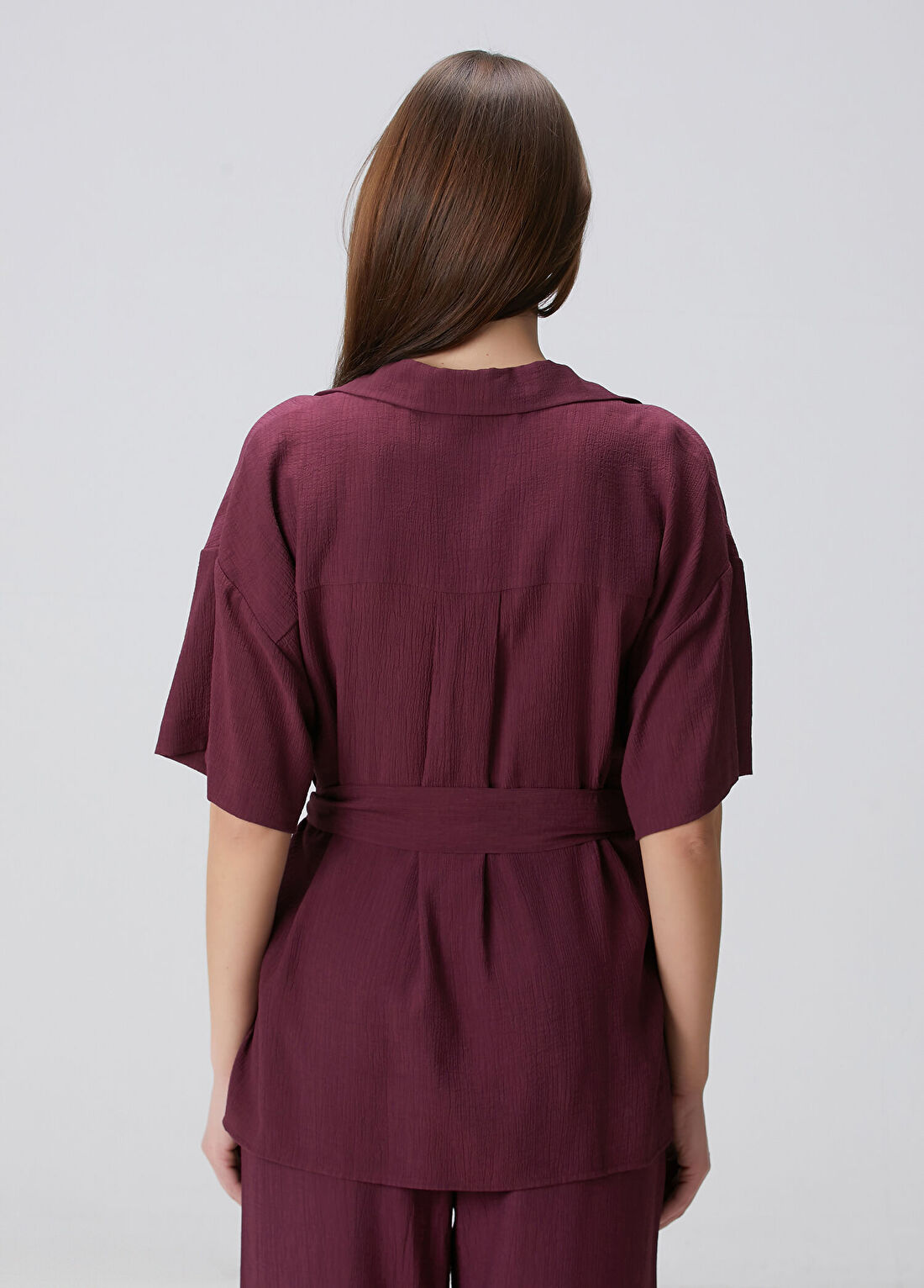 Beymen Collection Mürdüm Dokulu Gömlek görsel 4