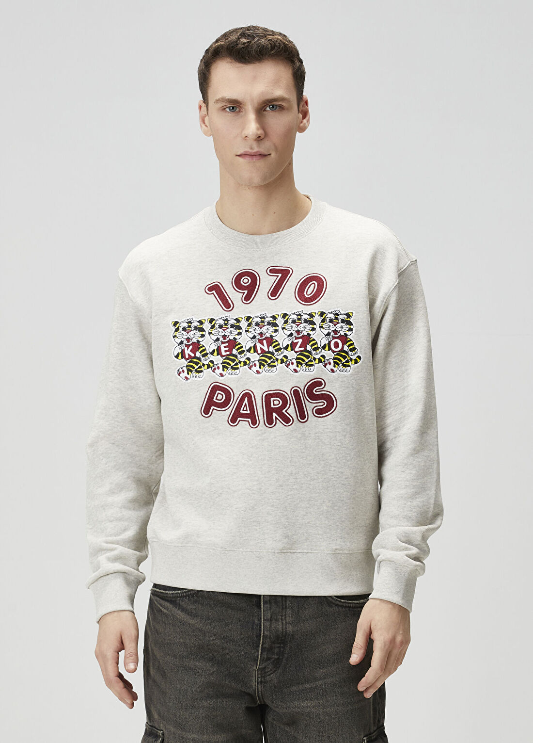 Kenzo Wild Tiger Açık Gri Sweatshirt