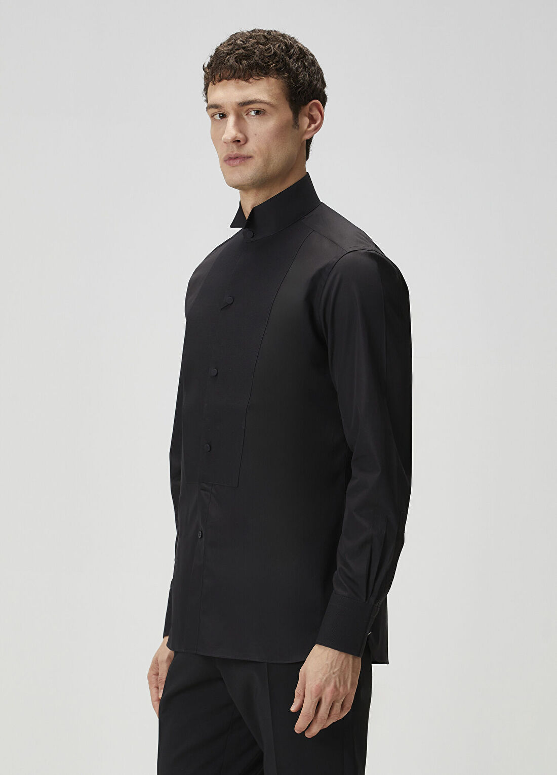 Tom Ford Slim Fit Siyah Smokin Gömleği görsel 3