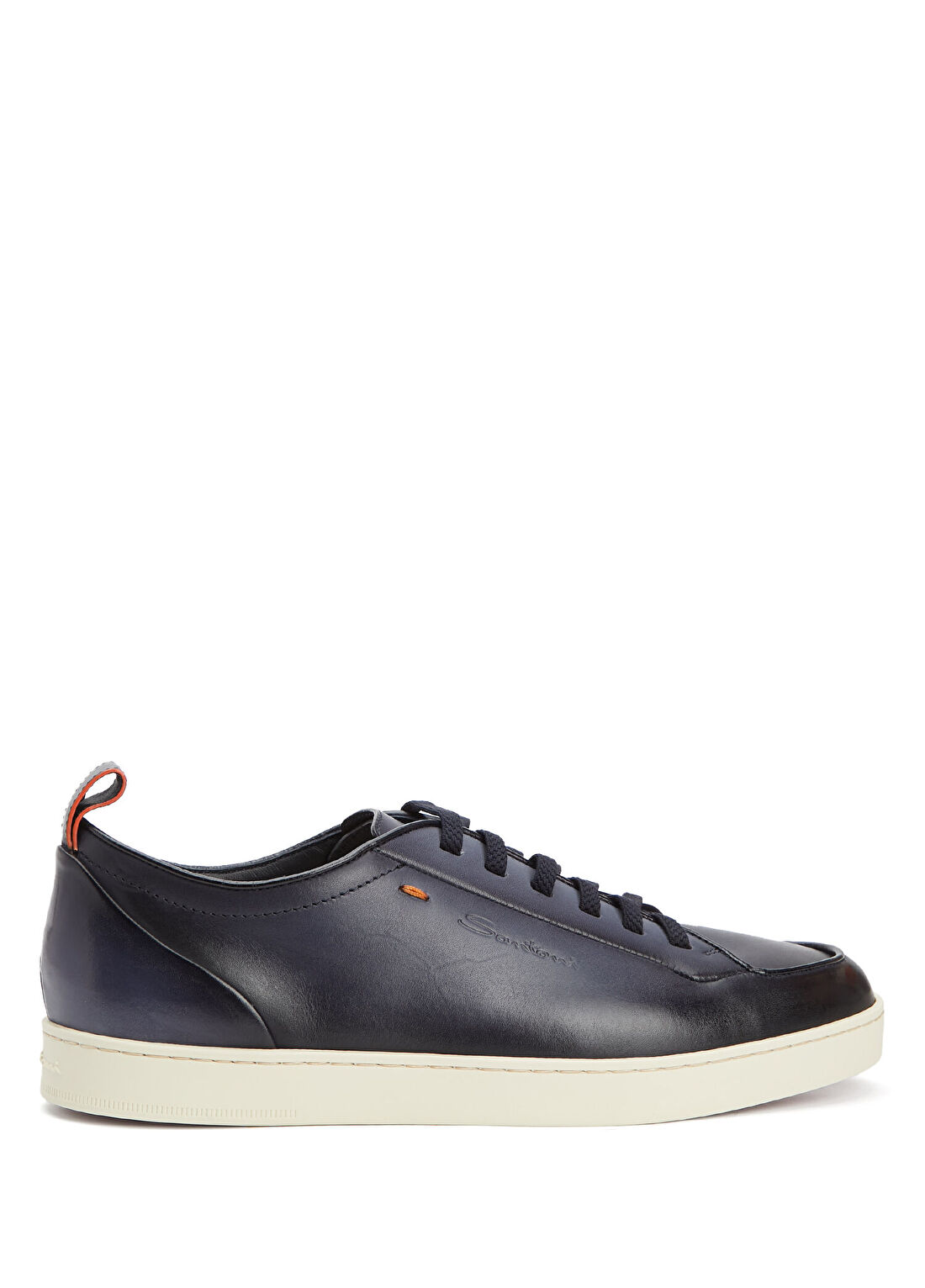 Santoni Lacivert Erkek Deri Sneaker