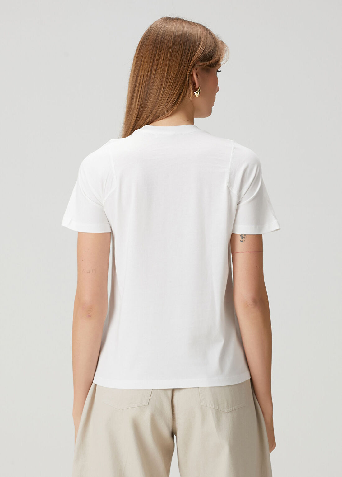 Mkdt Studio Laia Beyaz T-shirt görsel 4