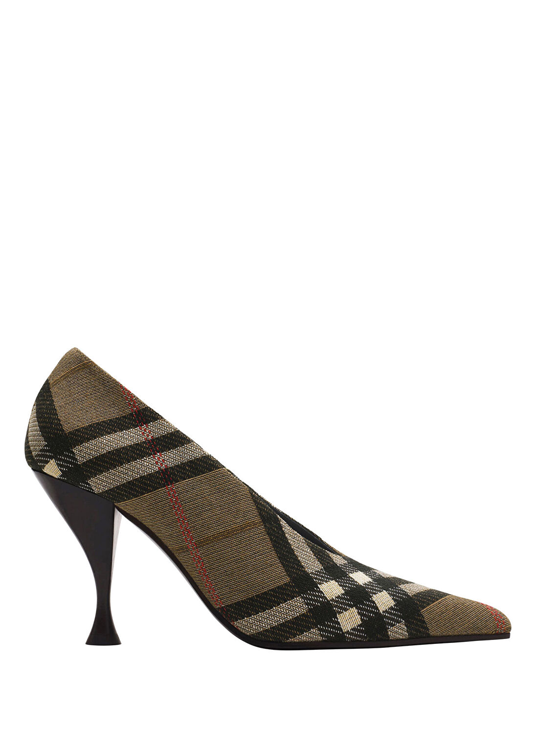 Burberry Cameo Pump Check Bej Kadın Topuklu Ayakkabı