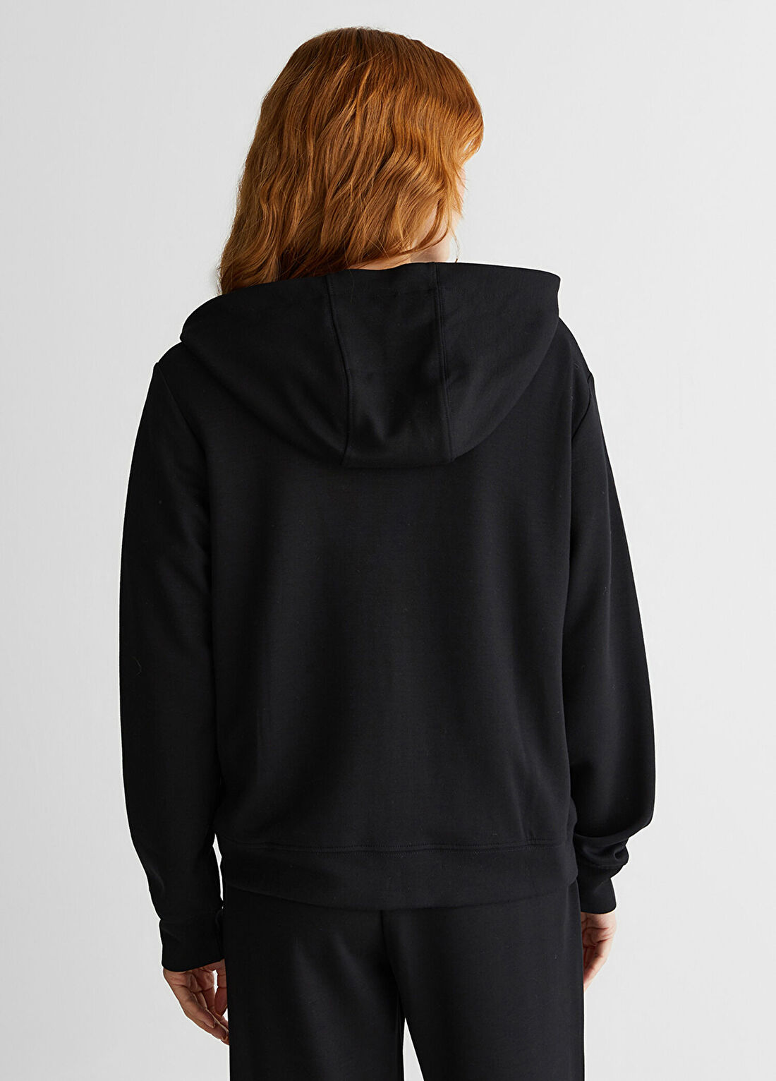 Gant Siyah Kapüşonlu Kadın Sweatshirt görsel 2
