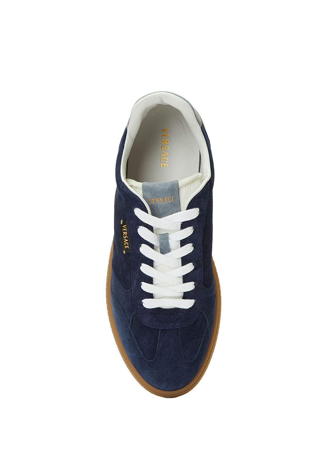 Versace Lacivert Erkek Deri Sneaker görsel 4